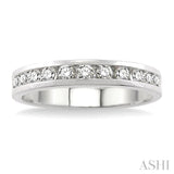 CHANNEL SET DIAMOND WEDDING BAND