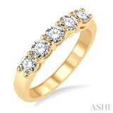 FIVE STONE DIAMOND WEDDING BAND
