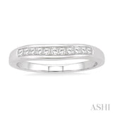 CHANNEL SET DIAMOND CURVED WEDDING BAND