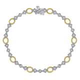 14K Yellow Gold, 14K White Gold Bracelet TB2444M45JJ