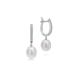 14K White Gold Earring EG10118W44PL