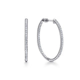 14K White Gold Earring EG10855W45JJ