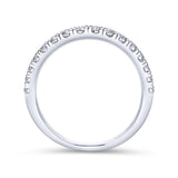 14K White Gold Wedding Band WB12299R6W44JJ