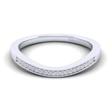 14K White Gold Wedding Band WB11721R3W44JJ