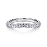 14K White Gold Wedding Band WB11865R4W44JJ