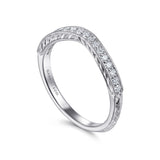 14K White Gold Wedding Band WB11865R4W44JJ