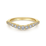14K White Gold Wedding Band AN10959Y44JJ