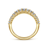 14K White Gold Wedding Band AN10959Y44JJ