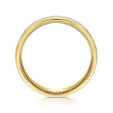 14K Yellow Gold, 14K White Gold Wedding Band MBM0131-60M4JJJ