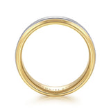 14K Yellow Gold, 14K White Gold Wedding Band MBM0152-70M4JJJ