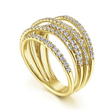 14K White Gold Ring LR50964Y45JJ