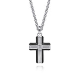 14K White Gold, 14K Rose Gold Necklace PCM20019TVJJJ