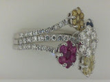 Colored Stone Rings  -  Women'