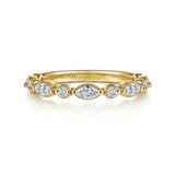 14K White Gold Wedding Band AN16459Y44JJ