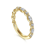 14K White Gold Wedding Band AN16459Y44JJ