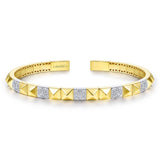 14K Yellow Gold, 14K White Gold Bracelet BG4225-6M45JJ