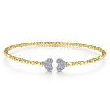 14K Yellow Gold, 14K White Gold Bracelet BG4253-6M45JJ