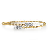 14K Yellow Gold, 14K White Gold Bracelet BG4278-6M45JJ