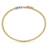 14K Yellow Gold, 14K White Gold Bracelet BG4278-6M45JJ
