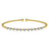 14K Yellow Gold, 14K White Gold Bracelet BG4279-6M45JJ