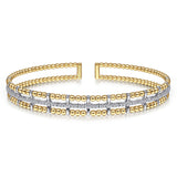14K Yellow Gold, 14K White Gold Bracelet BG4323-6M45JJ