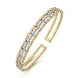 14K Yellow Gold, 14K White Gold Bracelet BG4323-6M45JJ