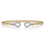 14K Yellow Gold, 14K White Gold Bracelet BG4328-6M45JJ