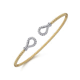 14K Yellow Gold, 14K White Gold Bracelet BG4328-6M45JJ