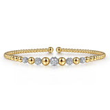 14K Yellow Gold, 14K White Gold Bracelet BG4362-6M45JJ