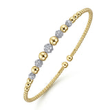 14K Yellow Gold, 14K White Gold Bracelet BG4362-6M45JJ