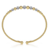 14K Yellow Gold, 14K White Gold Bracelet BG4362-6M45JJ