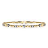 14K Yellow Gold, 14K White Gold Bracelet BG4436-6M45JJ