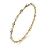 14K Yellow Gold, 14K White Gold Bracelet BG4436-6M45JJ
