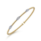 14K Yellow Gold, 14K White Gold Bracelet BG4437-6M45JJ