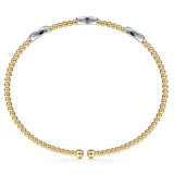 14K Yellow Gold, 14K White Gold Bracelet BG4437-6M45JJ