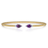 14K Yellow Gold, 14K White Gold Bracelet BG4718-6M45AM