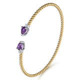 14K Yellow Gold, 14K White Gold Bracelet BG4718-6M45AM