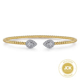 14K Yellow Gold, 14K White Gold Bracelet BG4774-6M45JJ
