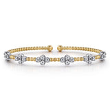 14K Yellow Gold, 14K White Gold Bracelet BG4782-6M45JJ