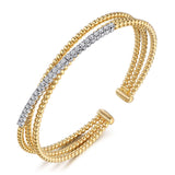 14K Yellow Gold, 14K White Gold Bracelet BG4802-6M45JJ