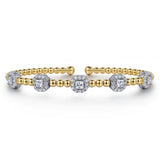 14K Yellow Gold, 14K White Gold Bracelet BG4866-6M45JJ