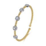 14K Yellow Gold, 14K White Gold Bracelet BG4866-6M45JJ