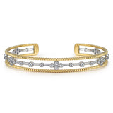 14K Yellow Gold, 14K White Gold Bracelet BG4908-6M45JJ