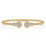 14K Yellow Gold, 14K White Gold Bracelet BG4916-6M45JJ