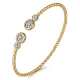 14K Yellow Gold, 14K White Gold Bracelet BG4916-6M45JJ
