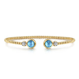 14K Yellow Gold, 14K White Gold Bracelet BG4926-6M45BT