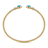 14K Yellow Gold, 14K White Gold Bracelet BG4926-6M45BT