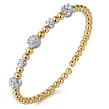 14K Yellow Gold, 14K White Gold Bracelet BG4967-6M45JJ