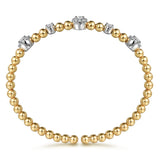 14K Yellow Gold, 14K White Gold Bracelet BG4967-6M45JJ
