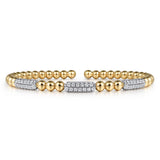 14K Yellow Gold, 14K White Gold Bracelet BG4974-6M45JJ